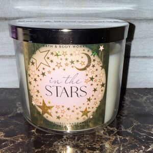 Bath & Body Works In The Stars Candle - Gold and White